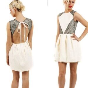 TEMPEST Riri Lace Detail Backless Dress Sz 10